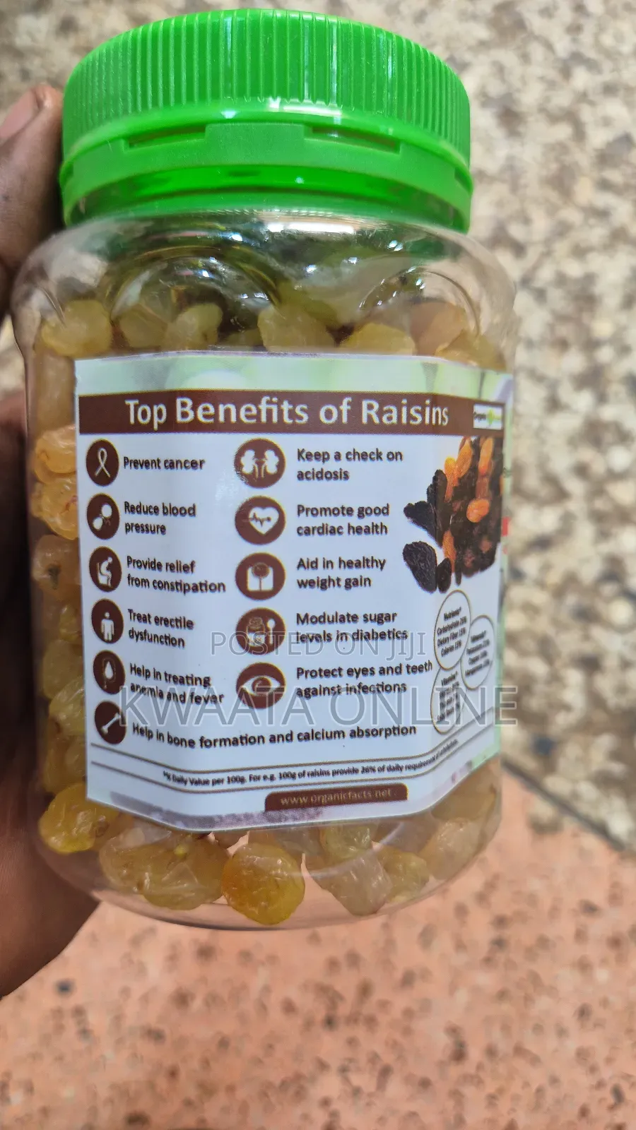 Deluxe Golden Raisins - 250g Healthy Snack, Naturally Sweet