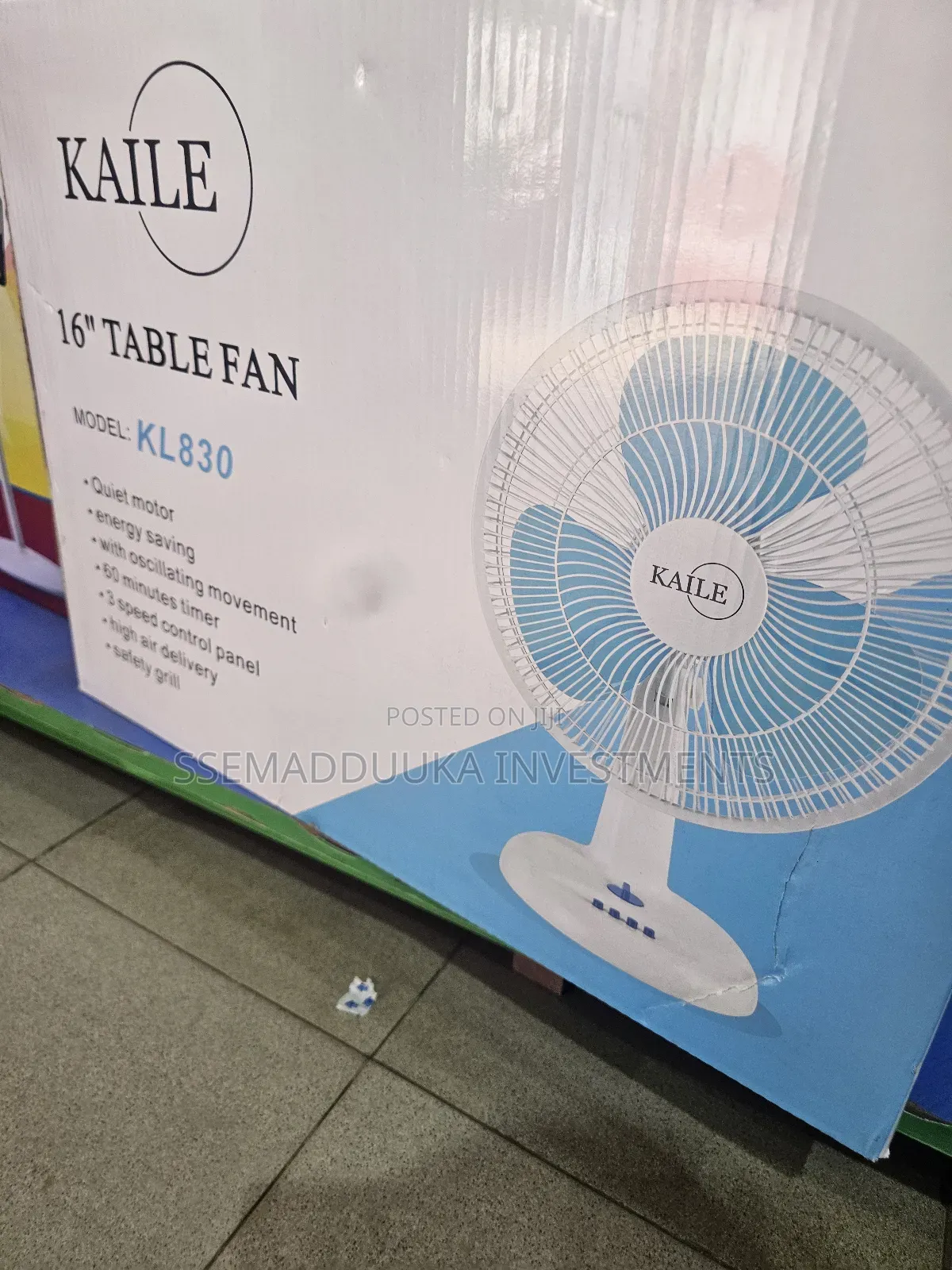 Kaile 16inches Electric Table Fan
