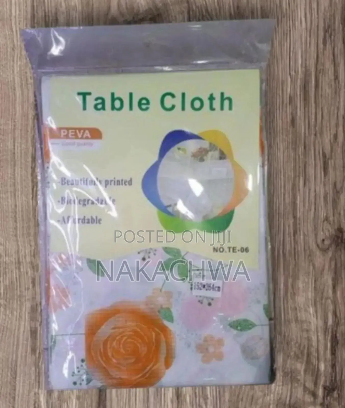 Waterproof Plastic Table Cloth of Six Seaters