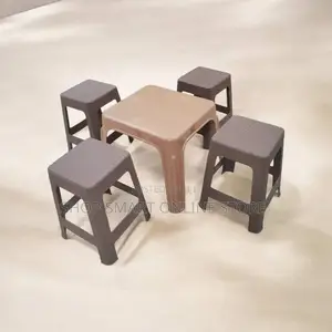 Picnic Plastic Stools and Table Medium-Sized