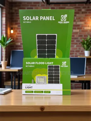 Blue Carbon Wr 300w Outdoor Solar Flood Lighting System