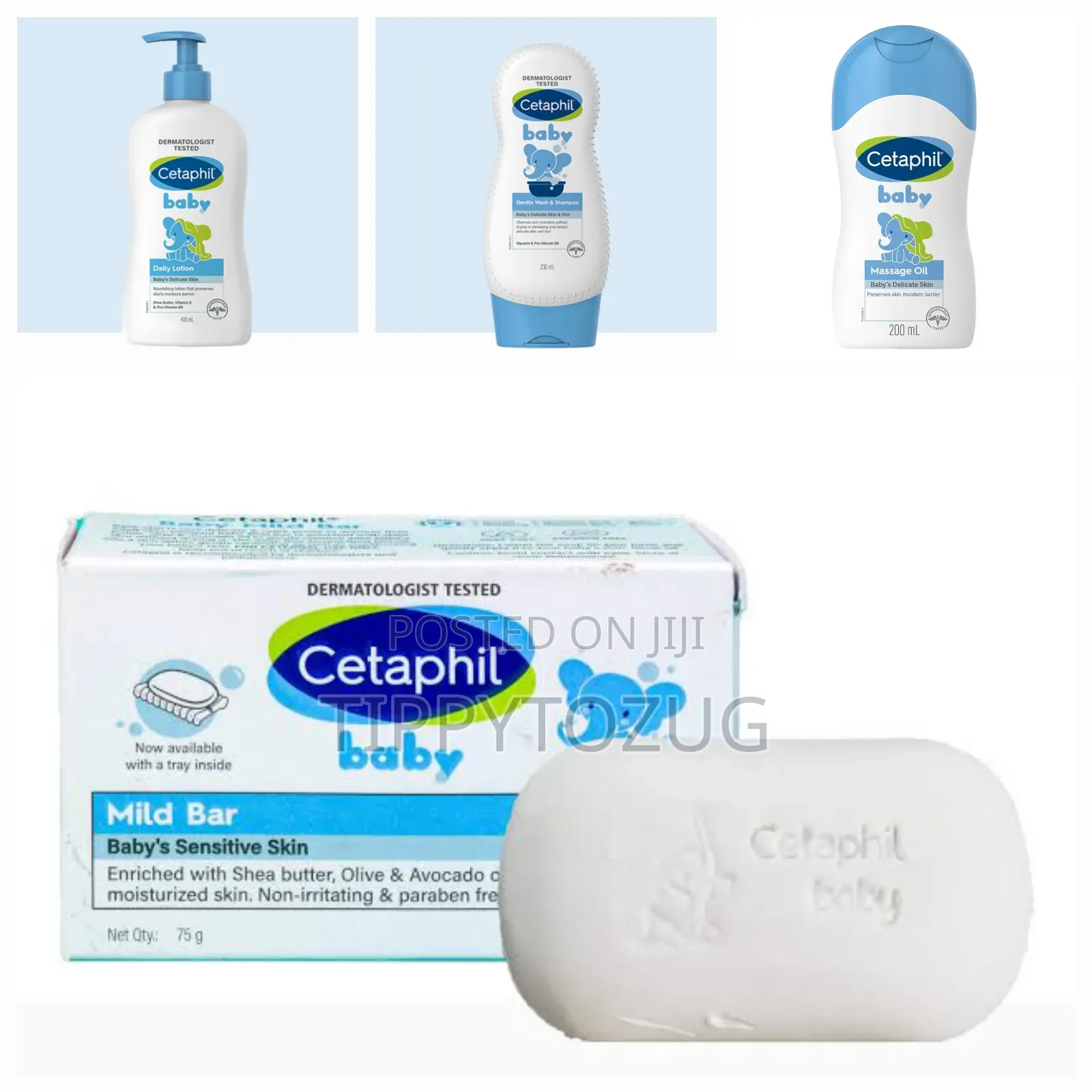 Cetaphil Baby Lotion, Wash Shampoo With Organic Calendula
