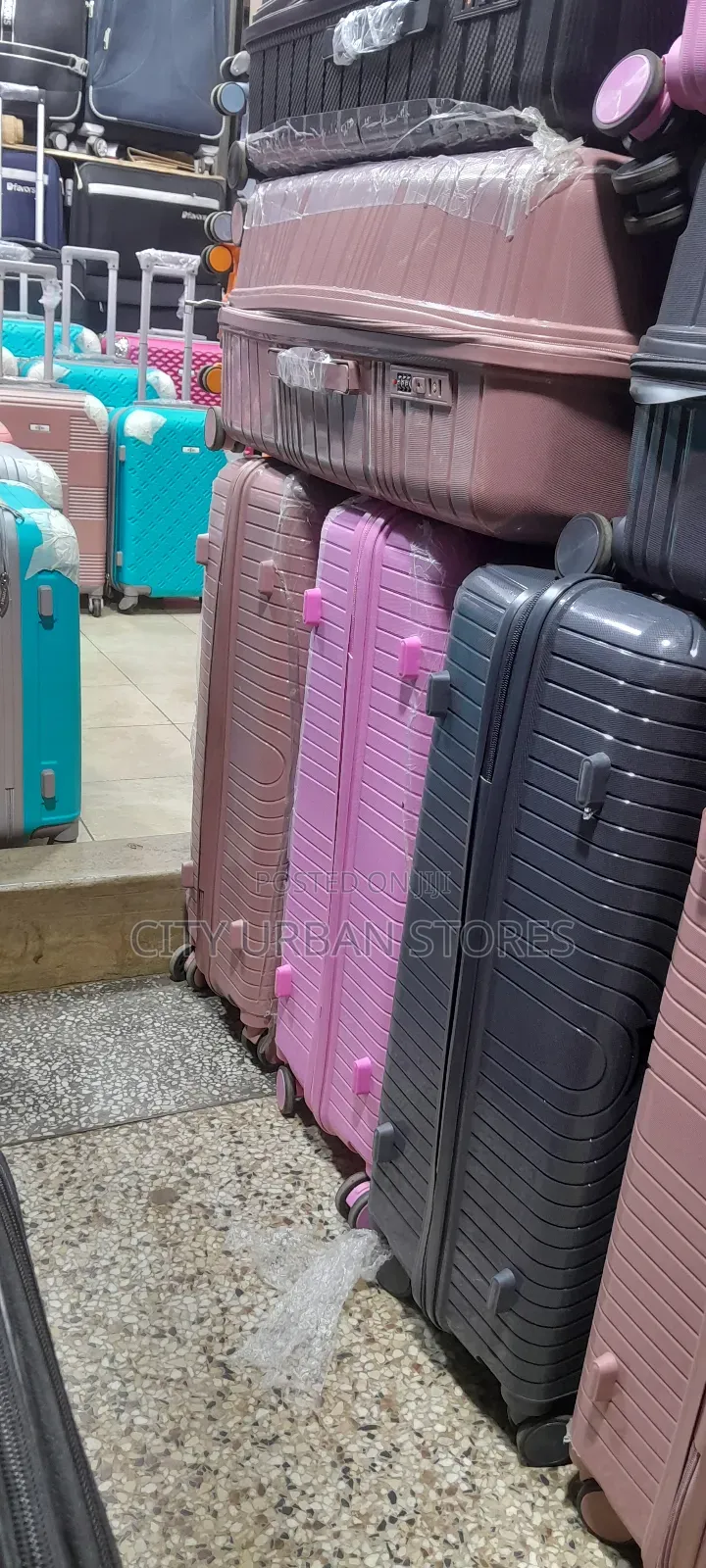 Light Blue Large Suitcases