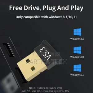 Bluetooth 5.3 Usb Adapter (High-Speed Dongle)-Seamless Connection