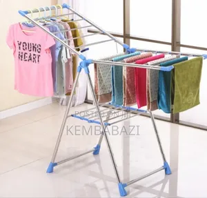 A Foldable, Multi-Tier Clothes Drying Rack.