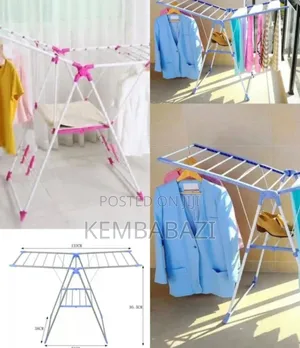 A Foldable, Multi-Tier Clothes Drying Rack.