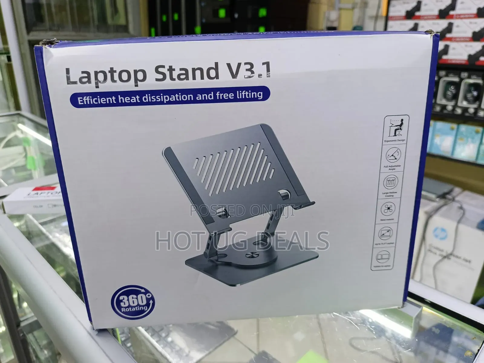 Adjustable Laptop Stand – Ergonomic, Foldable, And Ventilated Design