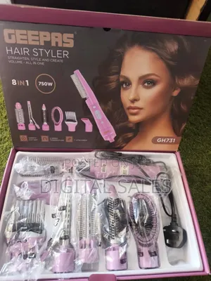 8 in 1 Geepas Hair Styler, Hair Straightener