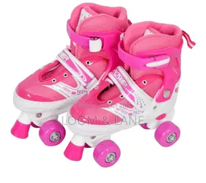 Kids 4 Wheel Roller Skates With Protective Gear