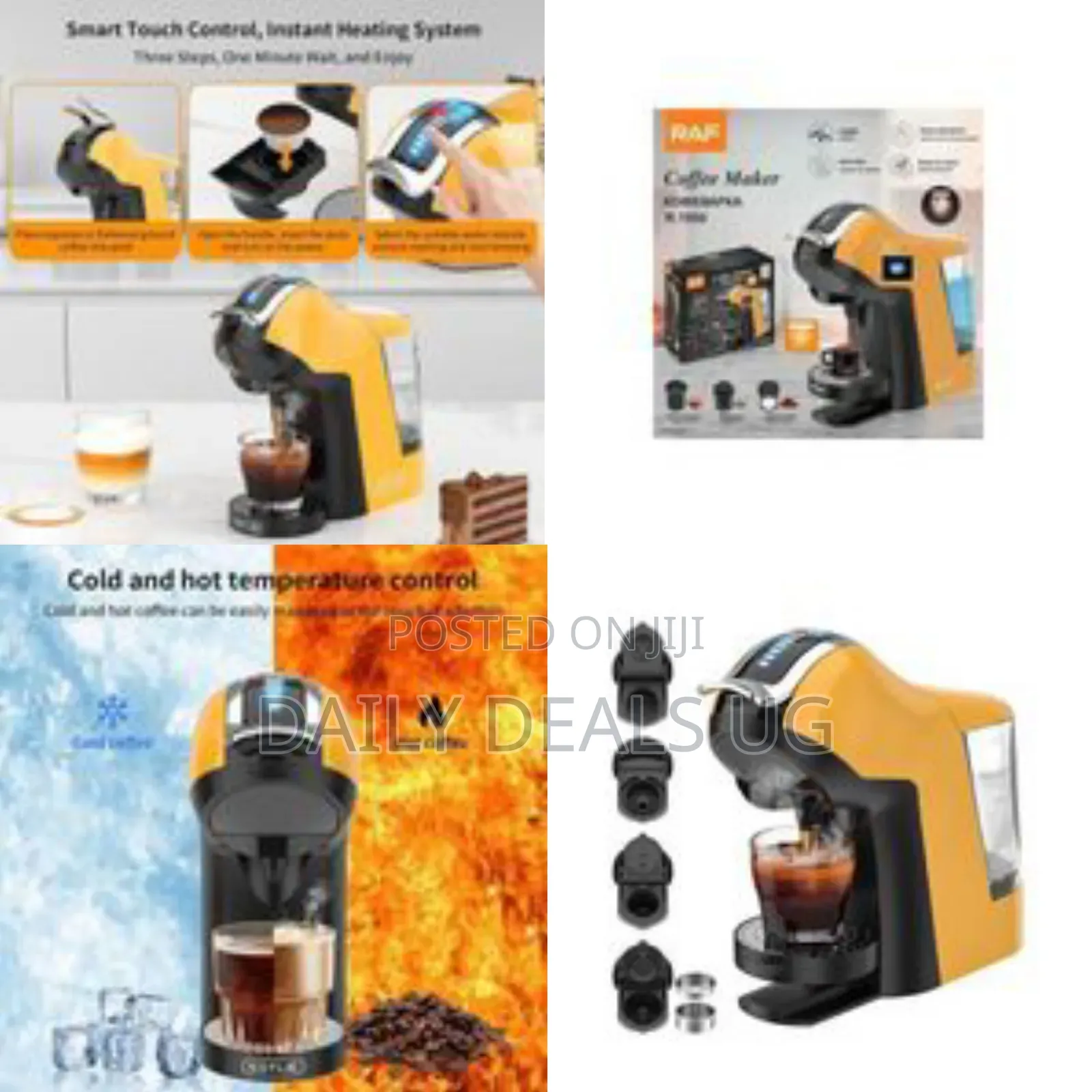 Raf Multi-Capsule Espresso Coffee Machine - Multicolor