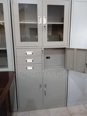 Office File Cabinet With Drawers Safe Half Glassed