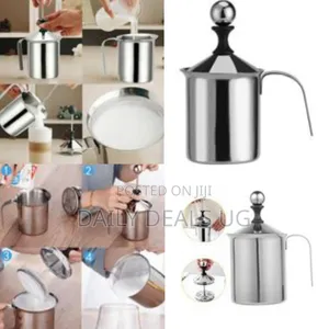 Stainless Steel Manual Milk Frother / Foamer - Multicolor