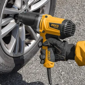 Ingco 1/2'' Electric Impact Wrench Kit - 1050w Motor, With 6 Sockets,