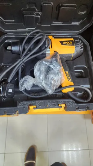 Ingco 1/2'' Electric Impact Wrench Kit - 1050w Motor, With 6 Sockets,