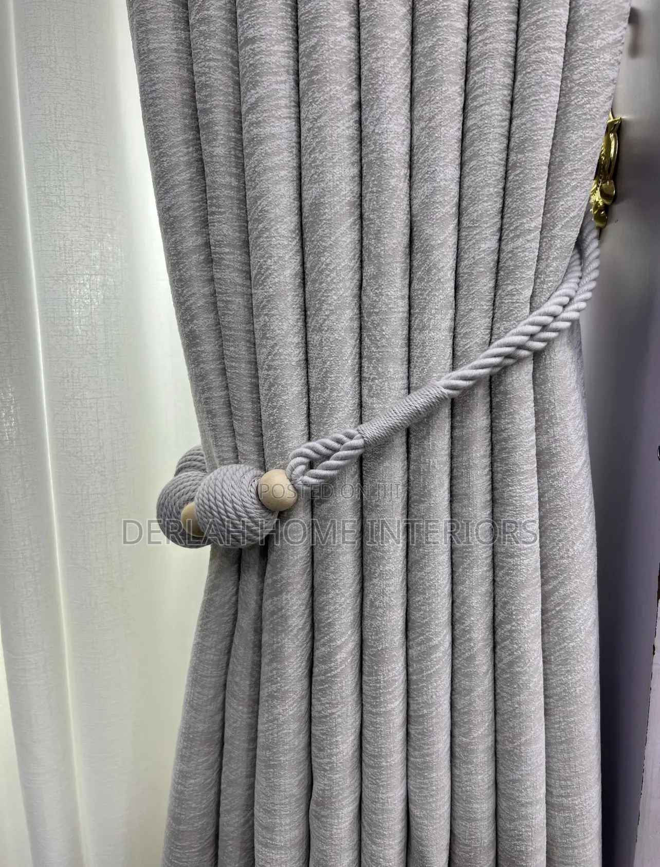 Faux Linen Curtain Fabric