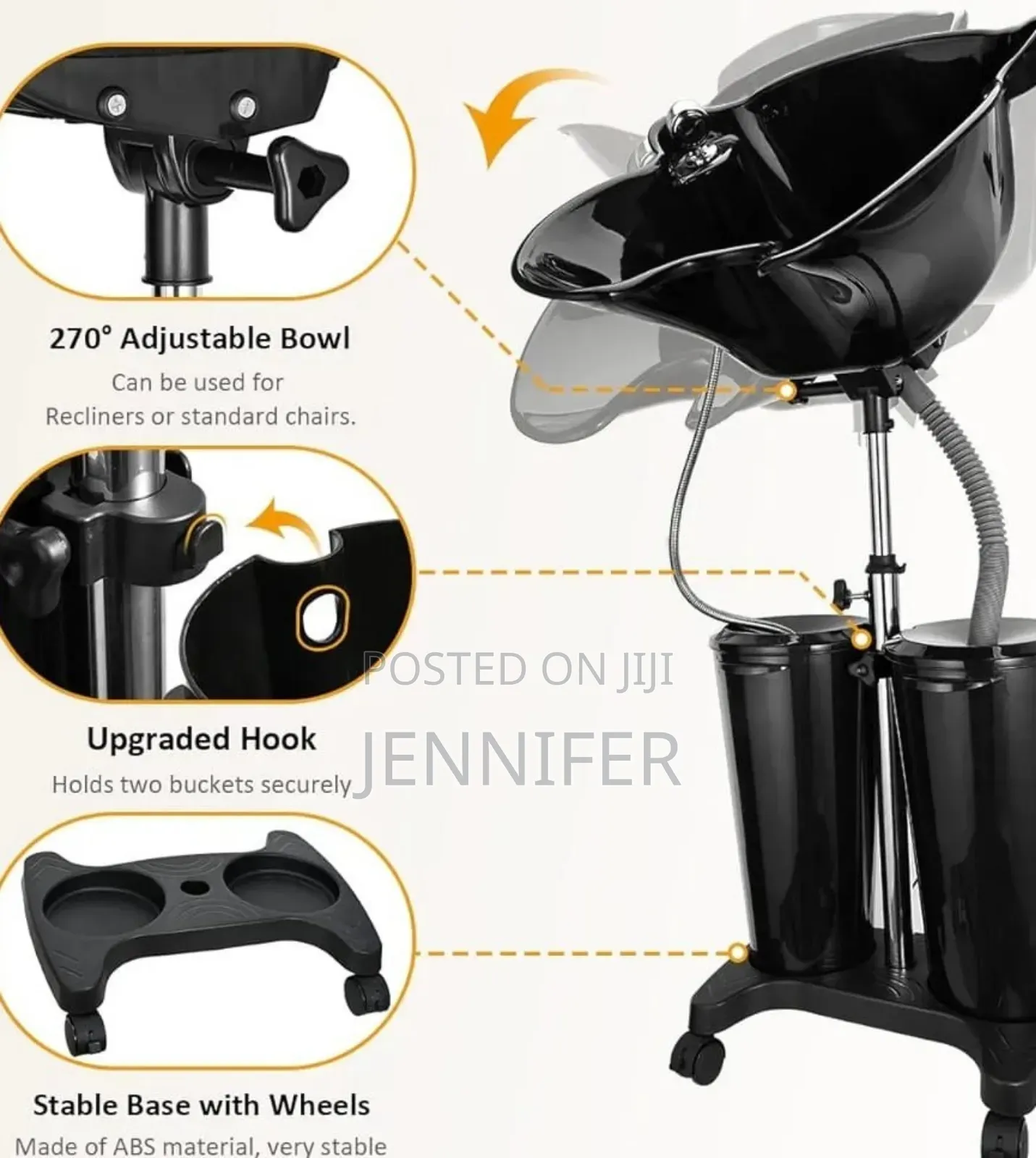 Height Adjustable Shampoo Unit
