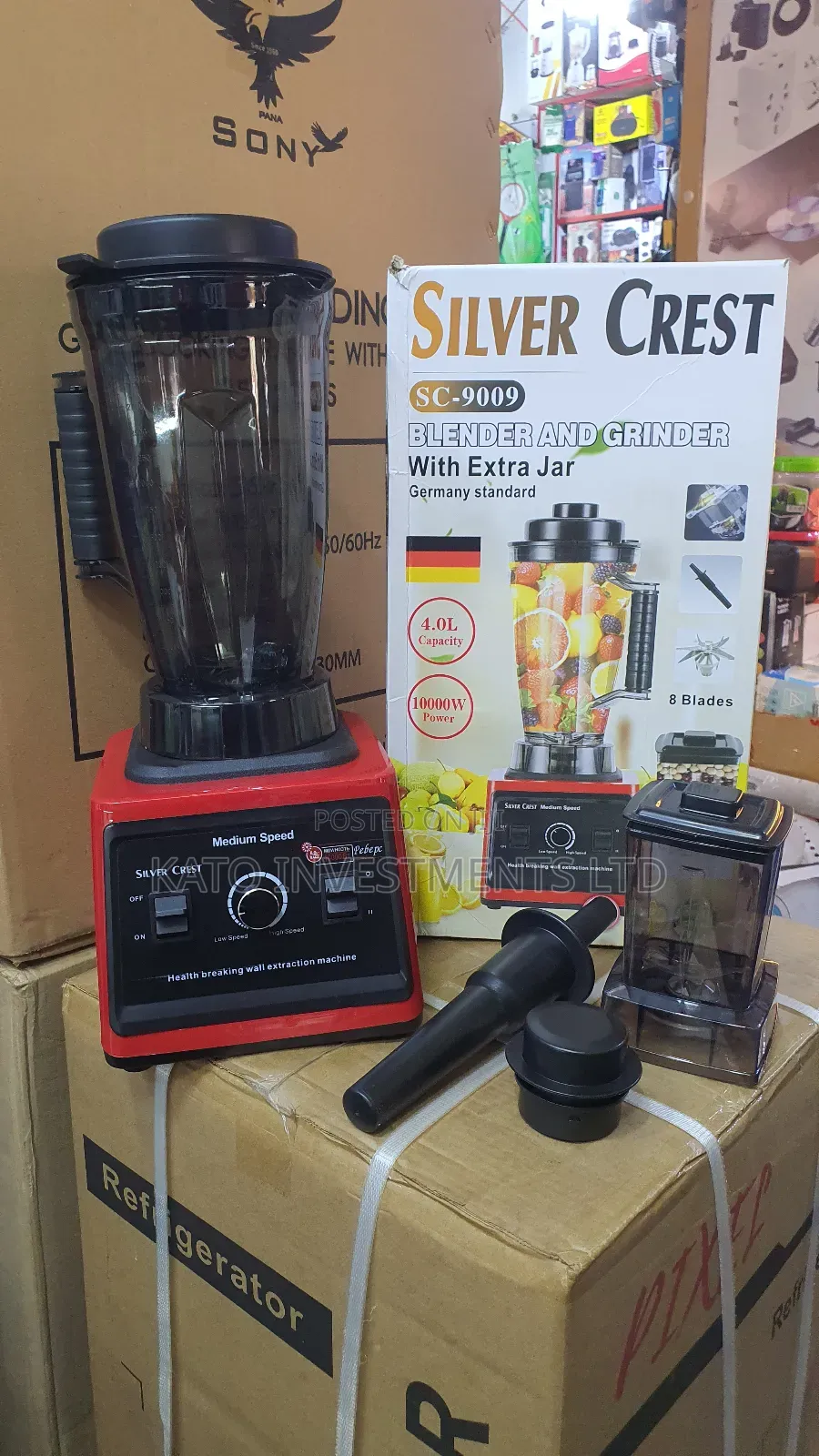 4l Silvercrest Blender With Extra Jar 8 Blades