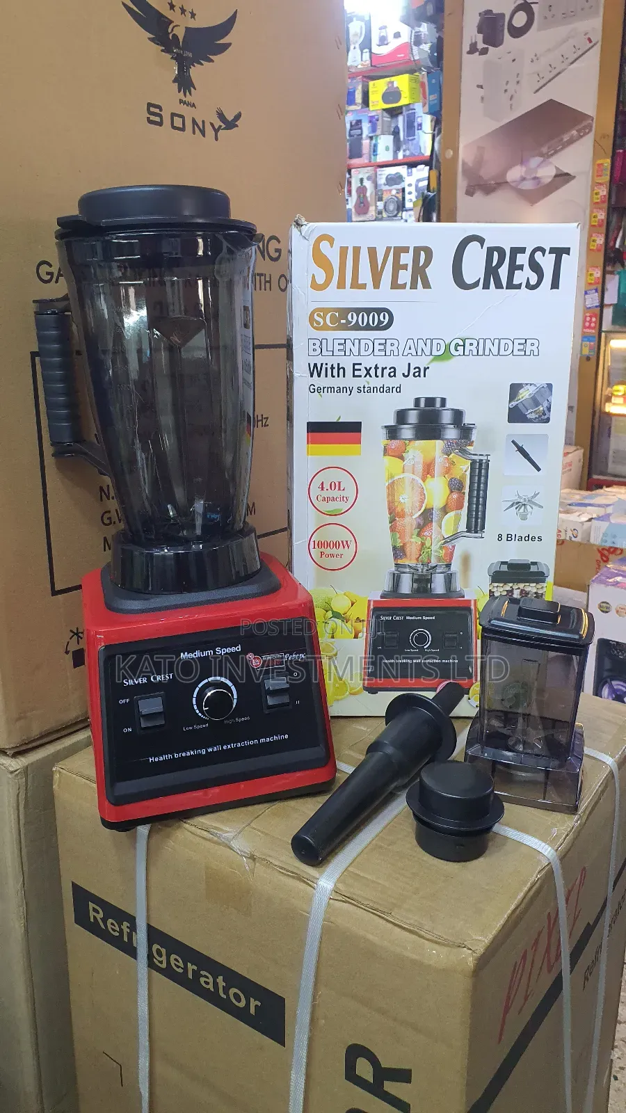 4l Silvercrest Blender With Extra Jar 8 Blades