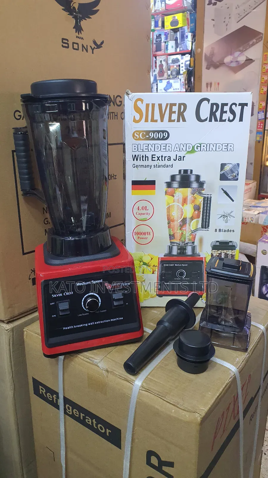 4l Silvercrest Blender With Extra Jar 8 Blades