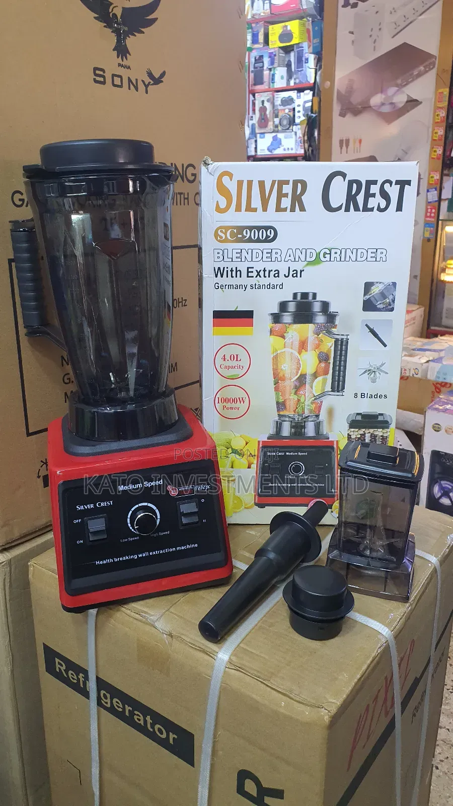 4l Silvercrest Blender With Extra Jar 8 Blades