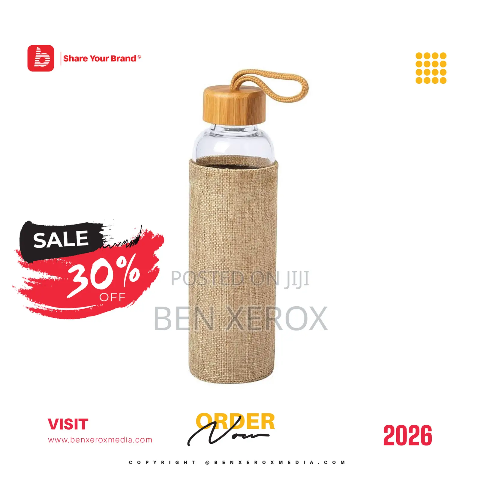 Healthy Water Bottle Branded