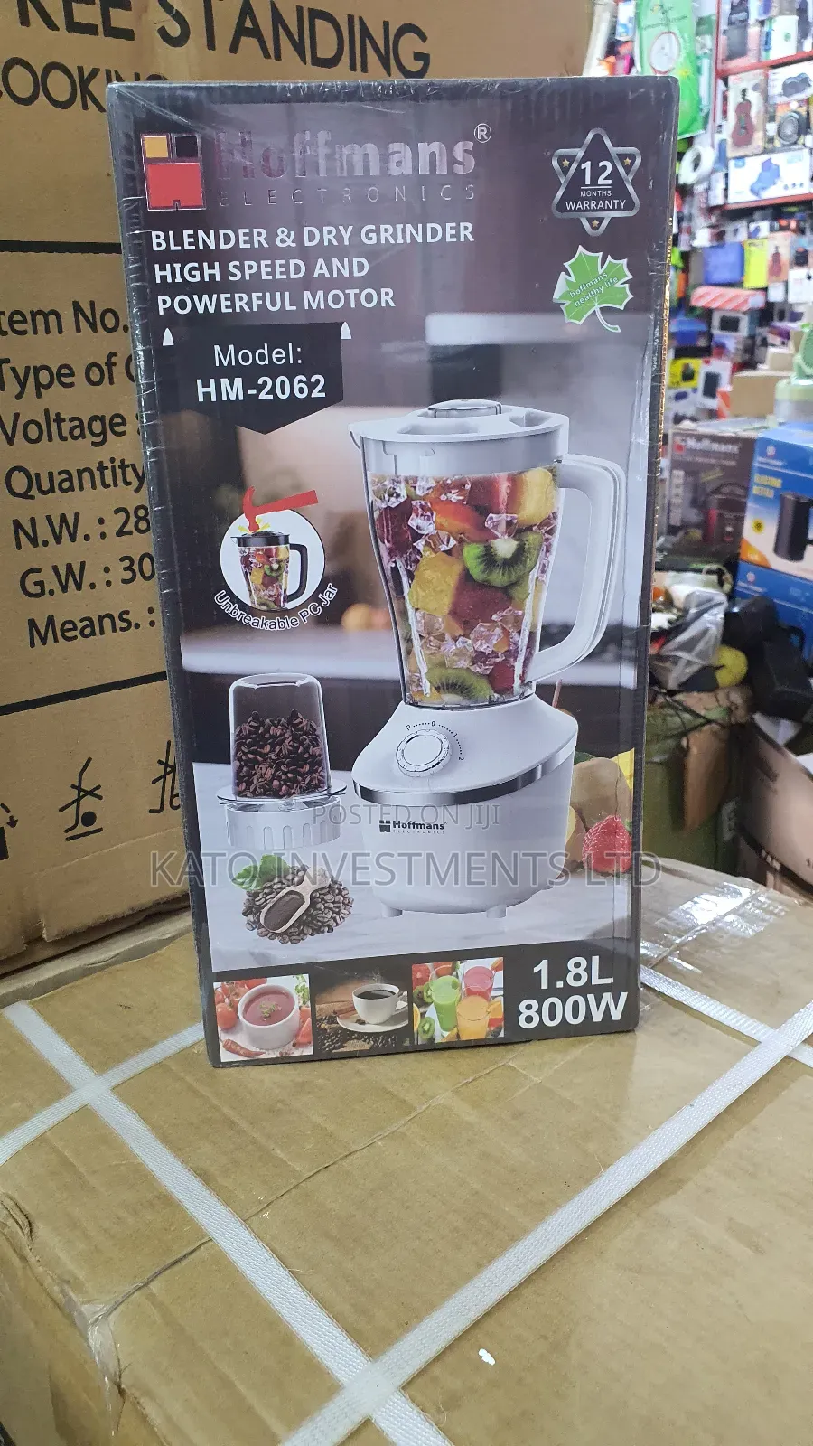Hoffmans Electric Blender 1.8l