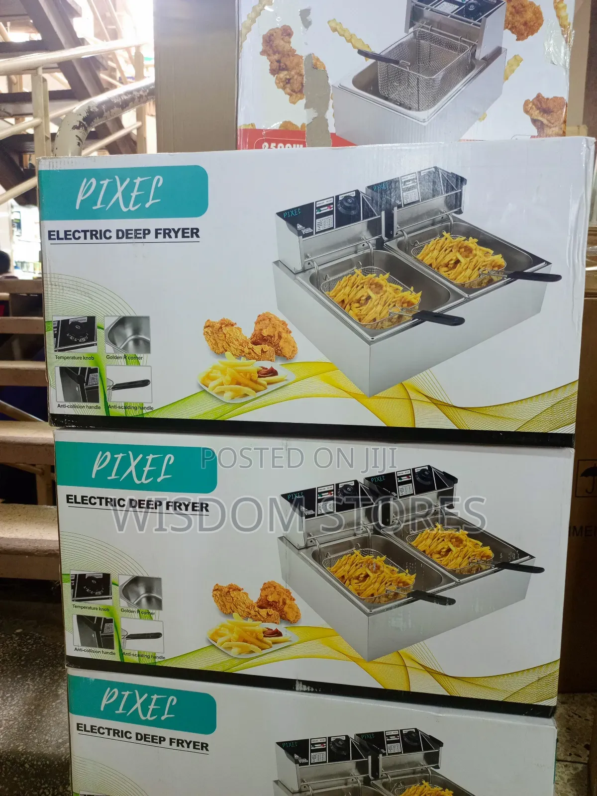 Pixel Double Electric Deep Fryer