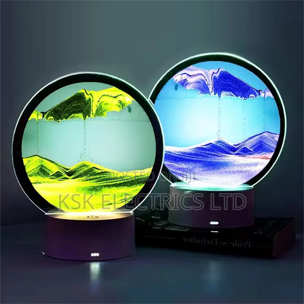 Hourglass Sandscape Led Table Lamp