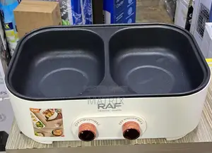 Raf 6l Multifunctional Electric Hot Pot Cooker Steamer - Cream