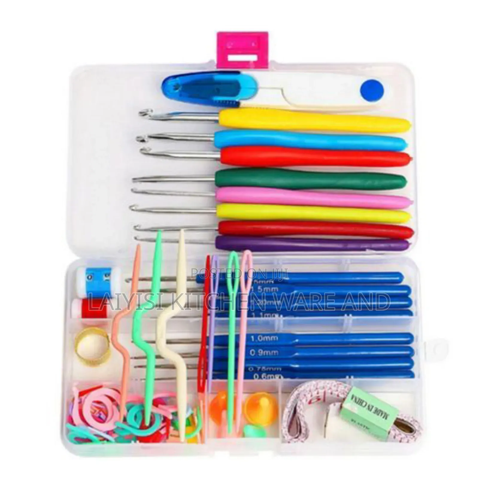 Complete Knitting Crochet Set – Durable Needles, Hooks Accessories