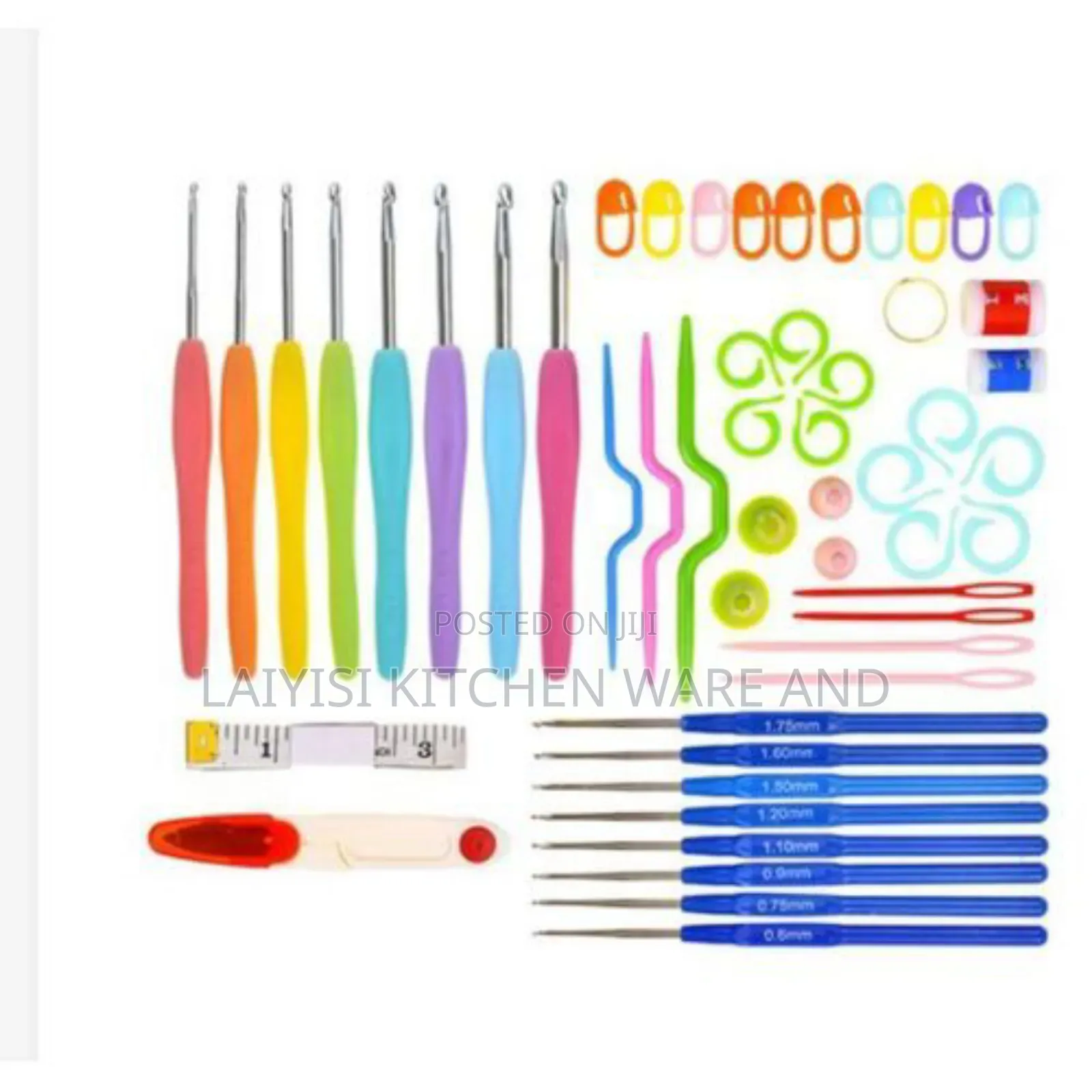 Complete Knitting Crochet Set – Durable Needles, Hooks Accessories