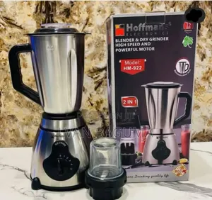 Hoffmans 2-in-1 Blender, Dry Grinder ( Hm-922 ) - Stainless Steel Jar