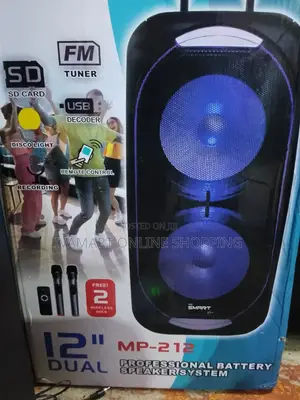 Smartplus 12-Inch Dual Rechargeable Bluetooth Loud Speaker System