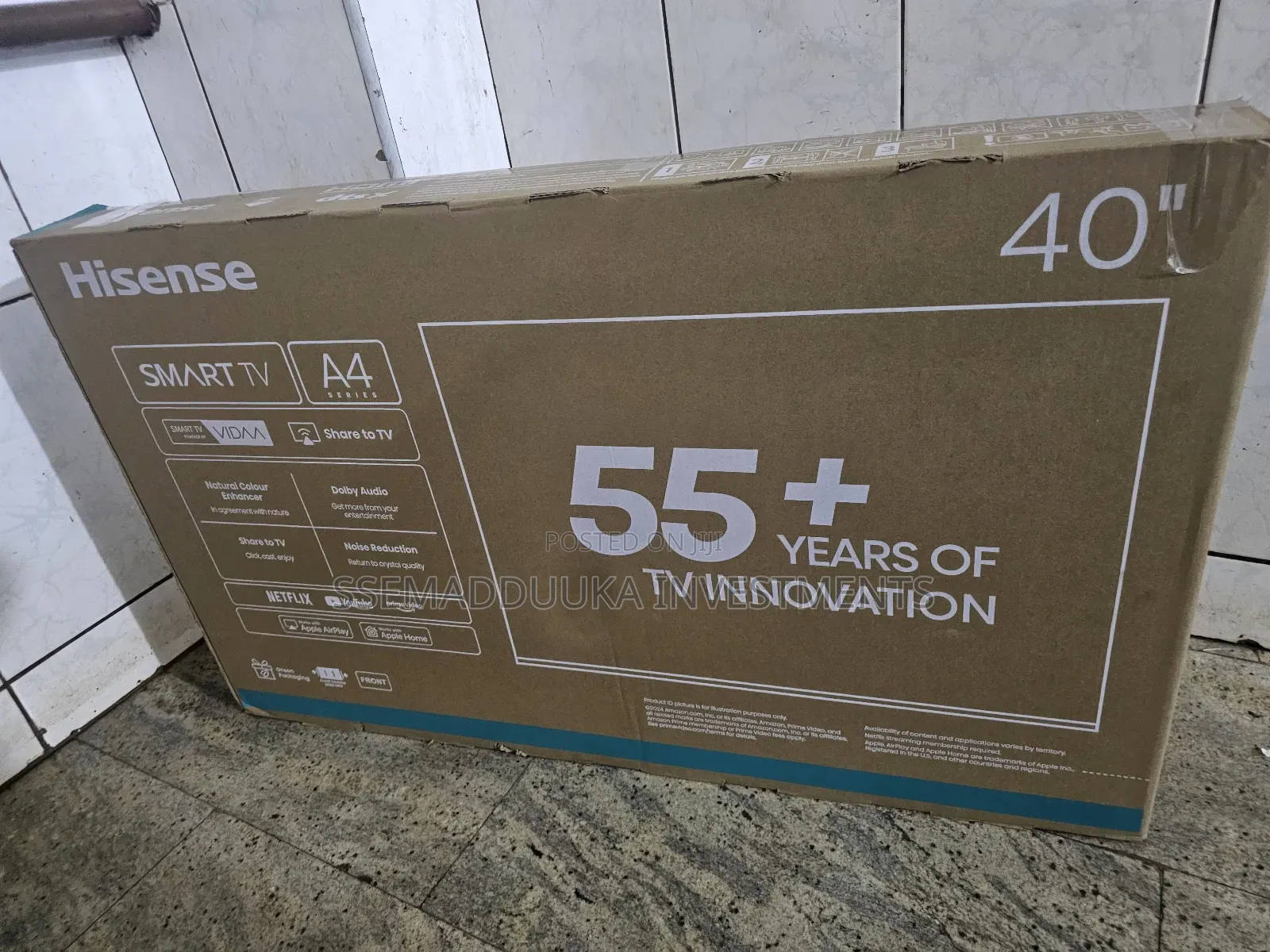 Hisense 40 Inches Frameless Smart Tv