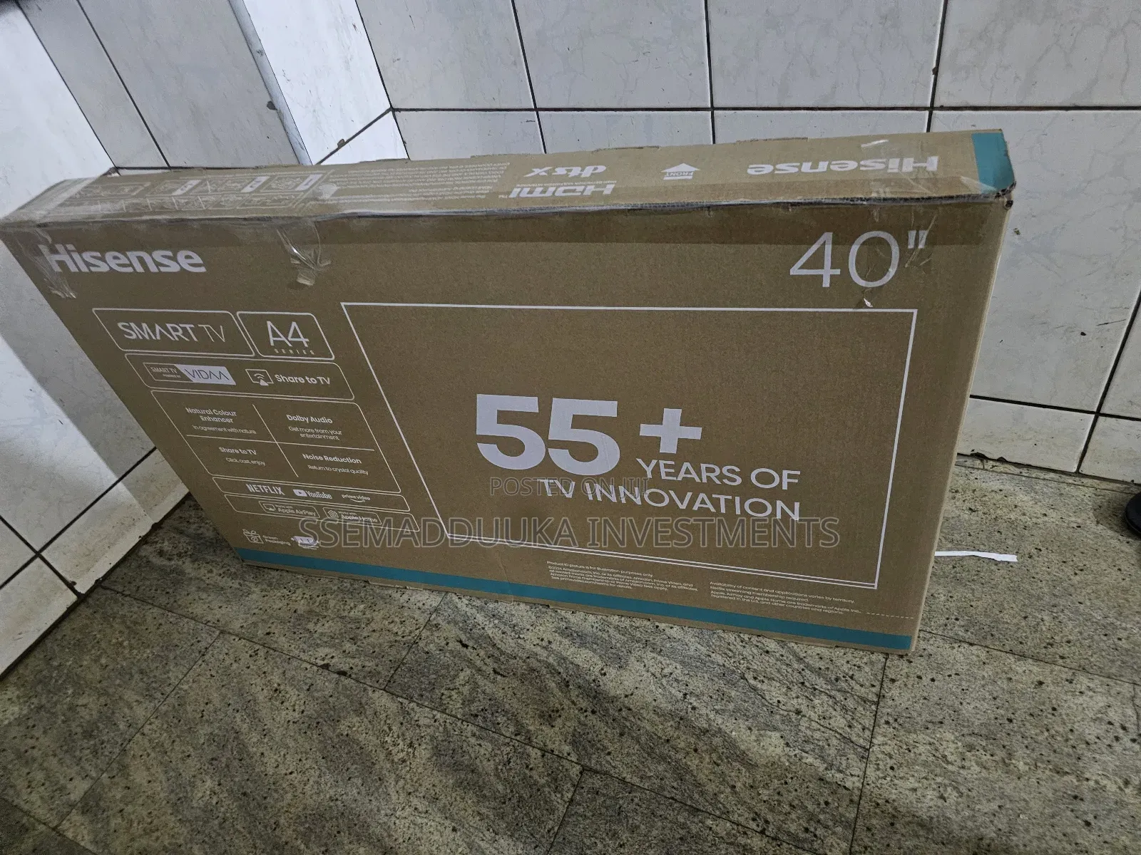 Hisense 40 Inches Frameless Smart Tv
