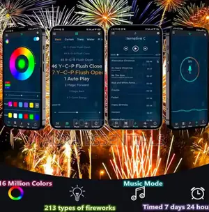 App Smart Control Ic Led RGB Fireworks Light Kit