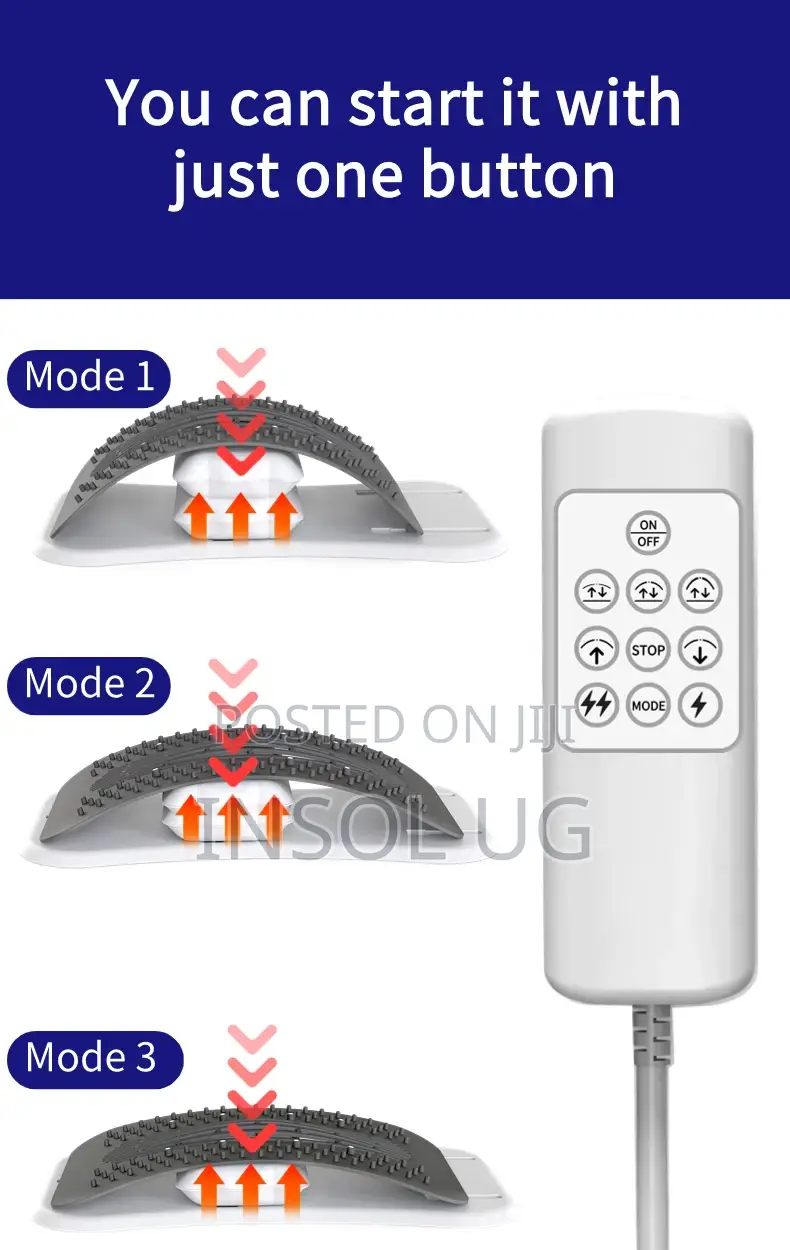 Electric Auto Back Stretcher With Ems Pulse Massager