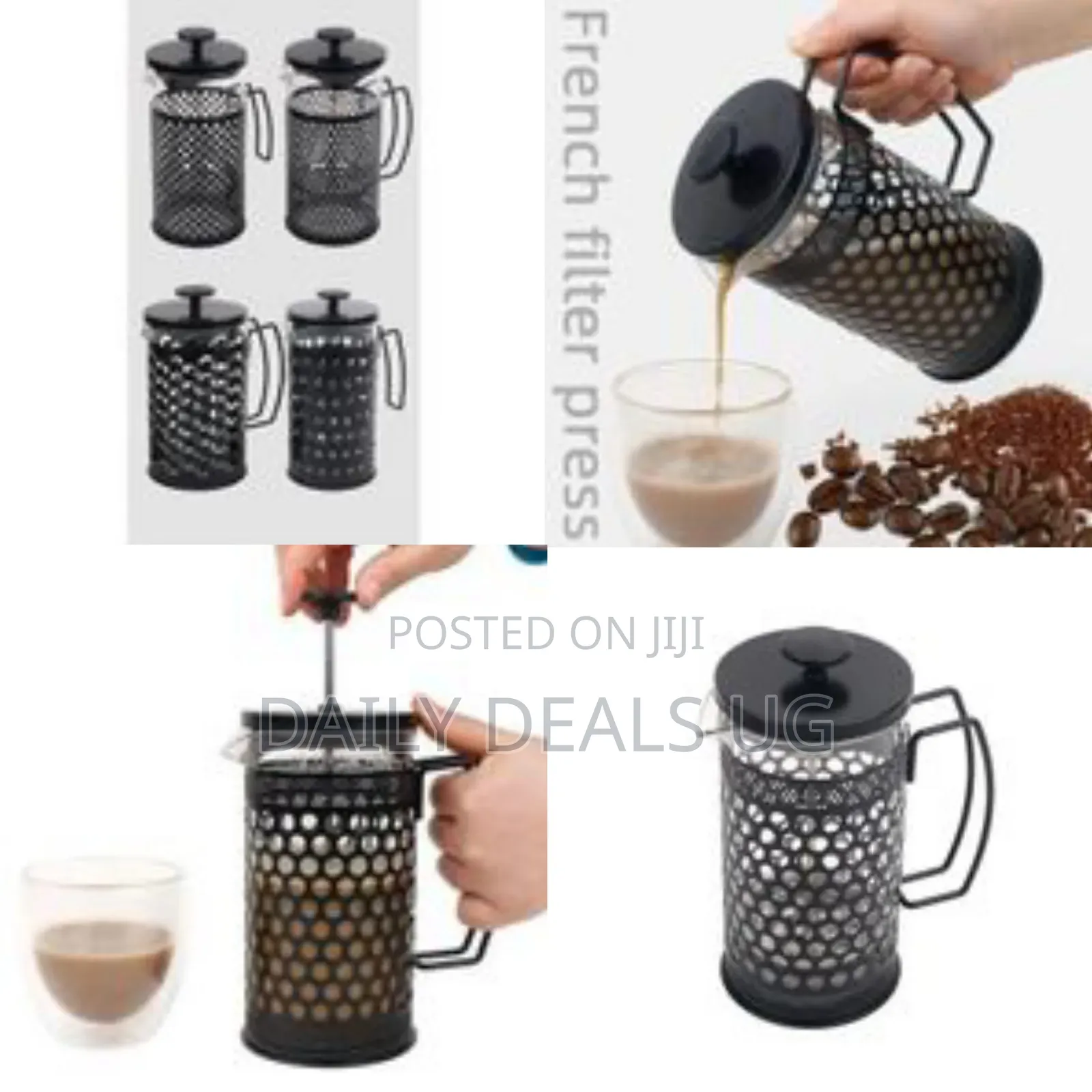 Manual French Press Coffee Maker
