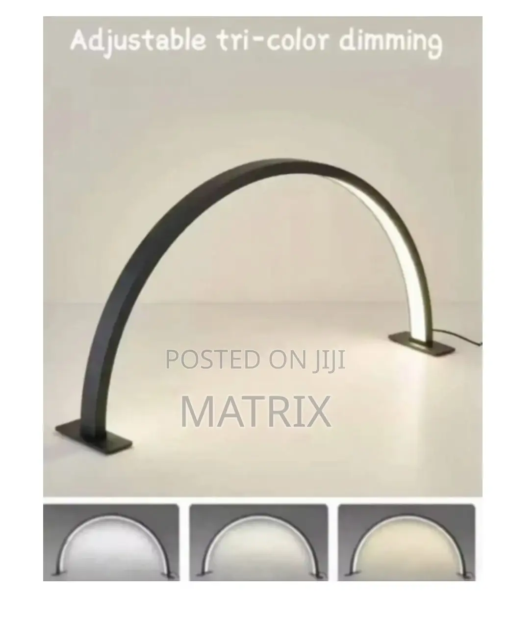 U-Shaped Half-Moon Beauty Salon Desk Lamp