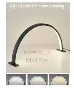 U-Shaped Half-Moon Beauty Salon Desk Lamp