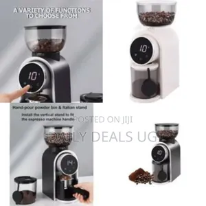 Premium Electric Burr Coffee Grinder With Digital Display - Multicolor