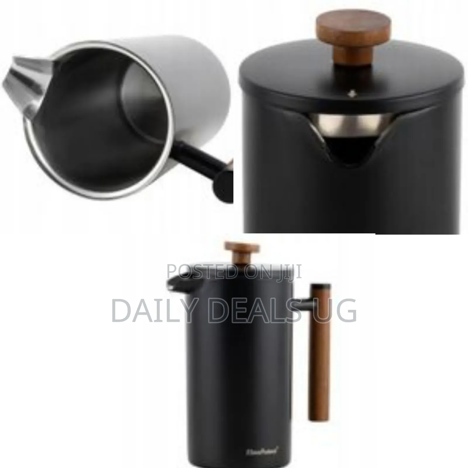 Insulated French Press Coffee and Tea Maker, 1000ml - Multicolor