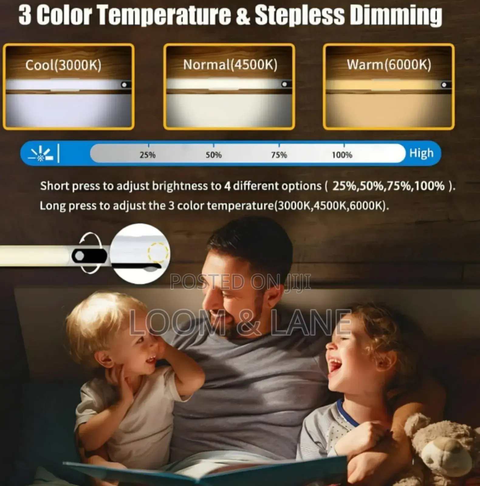 Motion Sensor Rechargeable Cabinet Light Bar