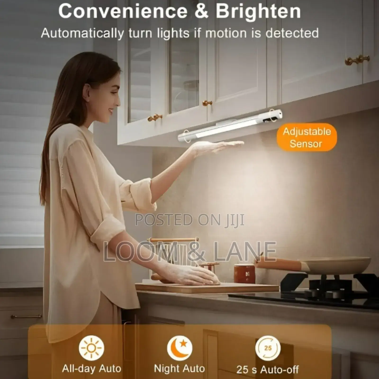 Motion Sensor Rechargeable Cabinet Light Bar