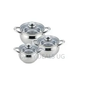 6 Pieces Set of Heavy Duty Stainless Steel Cookware Serving Dishes