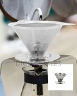 Reusable Stainless Steel Cone Pour-over Coffee Filter /