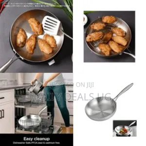 Professional-Grade Stainless Steel Frying Pan / Skillet - Multicolor