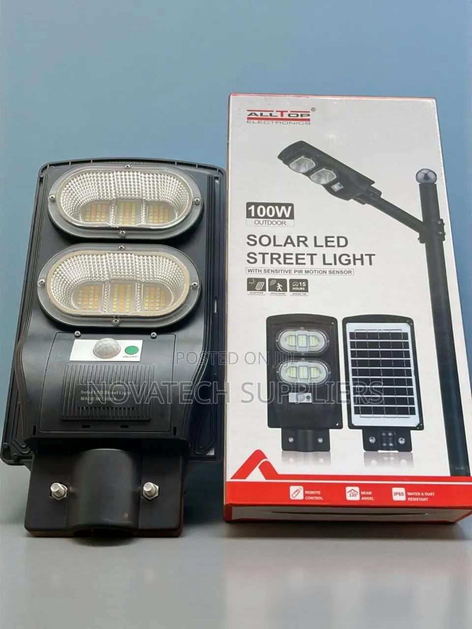 All-Top 100w Solar Street Light With Inbuilt Lithium Battery