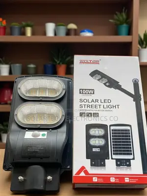 All-Top 100w Led Solar Street Light – No Electricity Needed