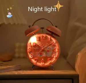 Portable Analogue Bedside Loud Alarm Clock
